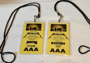 Metallica  2 Commemorative 2023 M 72 BackstagePasses /  Laminate And Lanyards