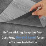 AKOLAFE 5 Sheet Vinyl Flooring 12 x 12 Peel and Stick Floor Tile Waterproof Clearance Vinyl Floor Tiles Wood Grey Self Adhesive Floor Tiles Sticky Laminate Flooring for Bathroom Kitchen Basement RV