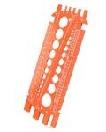 moroinriz Screw Bolt Nut Thread Measure Gauge Size Checker, Bolt Measuring Tool for Sorting Hardware, DIY Project (Orange)