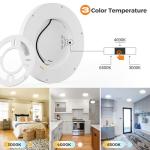 Flush Mount Ceiling Light Fixtures - 3000K-4000K-6500K & 100W Equivalent Flat Led Lights for Room Ceiling,7.5Inch Ultra Thin Round White Ceiling Lights for Living Room,Bedroom,Kitchen,Bathroom,Hallway