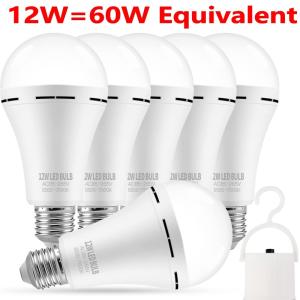 4~20 Pack Rechargeable Emergency Light Bulb for Power Outage Battery Operated