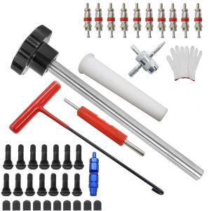 Tire Valve Stem Core Remover&Installer/Replacement Tool Kit For Valve Core TR413