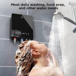 Airthereal Electric Tankless Water Heater, 27kW, 240Volts - Endless On-Demand Hot Water - Self Modulates to Save Energy Use - Small Enough to Install Anywhere - for 3 Showers, Evening Tide series