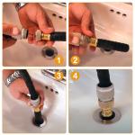 Plumbing Drain Cleaning Kit 1-6"Pipe Bladder for Garden Hose Sink Shower Sewer