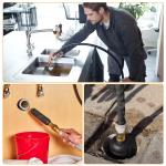 Plumbing Drain Cleaning Kit 1-6"Pipe Bladder for Garden Hose Sink Shower Sewer