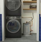 GE Appliances 10 Gallon Versatile Plug and Play Electric Water Heater with Adjustable Thermostat, Easily Installs Where You Want It, 120 Volt