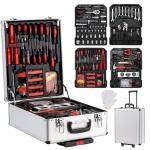 UBesGoo 799 Pcs Tool Set, Household Repair Hand Tool Kit, Mechanics Tool Kit, with Trolley Case, Silver