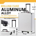 UBesGoo 799 Pcs Tool Set, Household Repair Hand Tool Kit, Mechanics Tool Kit, with Trolley Case, Silver