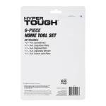 Hyper Tough, 10.50" x 7.50" x 1.25" Easy Care Tool Set, 6 Piece