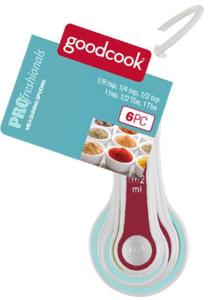 GoodCook PROfreshionals 6-Piece Plastic Measuring Spoon Set, Multicolor