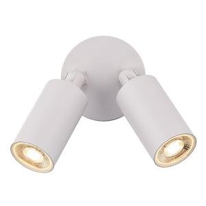 Cylinder LED Double Adjustable Indoor or Outdoor Wall Light 3000K in White