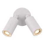 Cylinder LED Double Adjustable Indoor or Outdoor Wall Light 3000K in White