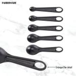 Farberware Professional 10 Piece Plastic Nesting Measuring Cup and Spoon Set Black