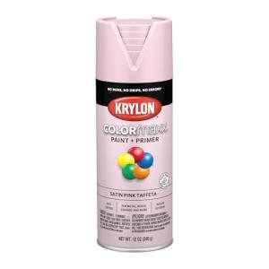 Krylon K05556007 COLORmaxx Spray Paint and Primer for Indoor/Outdoor Use, Satin Ballet Slipper Pink