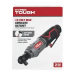 Hyper Tough 12V Max* Lithium-Ion Cordless 3/8-inch Ratchet with 1.5Ah Battery and Charger, 98804, New