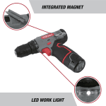 Hyper Tough 12V Max Lithium-Ion Cordless 3/8-inch Drill Driver with 1.5Ah Battery, 99303