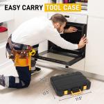 Ktaxon 198 Piece Tool Set, General Household Hand Tool Kit Socket Wrench Auto Repair Tool, W/ Storage Case, Yellow