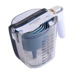 Mainstays 9-Piece Stackable Measuring Set Kitchen Tools for Cooking, 7.48" L, Blue