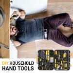 Ktaxon 198 Piece Tool Set, General Household Hand Tool Kit Socket Wrench Auto Repair Tool, W/ Storage Case, Yellow