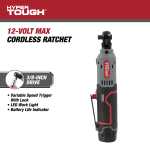 Hyper Tough 12V Max* Lithium-Ion Cordless 3/8-inch Ratchet with 1.5Ah Battery and Charger, 98804, New