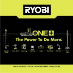 RYOBI ONE+ 18V Cordless 6-Tool Combo Kit with 1.5 Ah Battery, 4.0 Ah Battery, and Charger