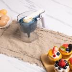 Mainstays 9-Piece Stackable Measuring Set Kitchen Tools for Cooking, 7.48" L, Blue