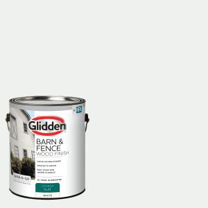 Glidden Grab-N-Go 1 gal. White Flat Barn & Fence Exterior Paint
