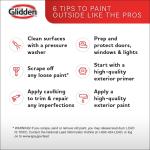 Glidden Grab-N-Go 1 gal. White Flat Barn & Fence Exterior Paint