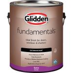 Glidden Fundamentals Bigfoot / Brown Satin Exterior Paint, 1 Gallon