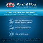 Glidden Glidden Porch and Floor with Cool Surface Technology Satin Interior/Exterior Paint, Summer Suede, 1 Gallon