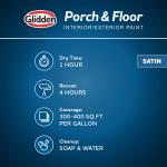 Glidden Glidden Porch and Floor with Cool Surface Technology Satin Interior/Exterior Paint, Summer Suede, 1 Gallon