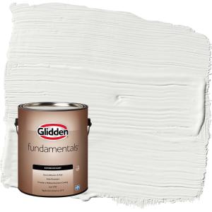 Glidden Fundamentals Grab-N-Go White Flat Exterior Paint, 1 Gallon