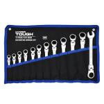 Hyper Tough 12-Piece Metric Flex Head Ratchet Wrench Tool Set, Hand Tools