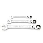 Hyper Tough 12-Piece Metric Flex Head Ratchet Wrench Tool Set, Hand Tools