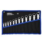 Hyper Tough 12-Piece Metric Flex Head Ratchet Wrench Tool Set, Hand Tools