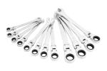 Hyper Tough 12-Piece Metric Flex Head Ratchet Wrench Tool Set, Hand Tools