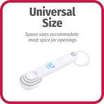 Plastic Measuring Cup Set with Storage Ring, White, GoodCook, 4-Pieces