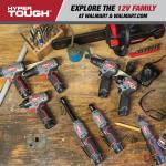 Hyper Tough 12V Max Cordless Brushless Impact Wrench with 4.0Ah Lithium-Ion Battery and Charger, 225 ft-lbs Torque