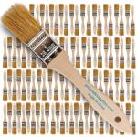 Pro Grade Chip Paint Brushes - 96-Pack - 1" Chip Brushes for Paints, Stains, Varnishes, Glues, & Gesso - Home Improvement - Interior & Exterior Use Light Brown
