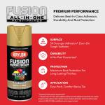 Krylon K02770007 Fusion All-In-One Metallic, Metallic, Gold, 12 oz, Spray Paint, Multi-Surface, (1 Piece, 1 Pack)