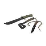 Ozark Trail 12-Piece Camping Multitool Set with Flashlight, Machete, and Knife