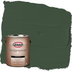 Glidden Fundamentals Pine Forest / Green Flat Exterior Paint, 1 Gallon