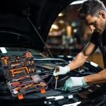 105 Piece General Household Tool Set in Toolbox Storage Case with Essential Hand Tools for Everyday Home Repairs, DIY and Crafts