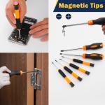 105 Piece General Household Tool Set in Toolbox Storage Case with Essential Hand Tools for Everyday Home Repairs, DIY and Crafts