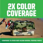 Deep Forest Green, Rust-Oleum Camouflage 2X Ultra Cover Flat Spray Paint-279175, 12 oz