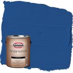 Glidden Fundamentals Brilliant Blue / Blue Flat Exterior Paint, 1 Gallon