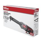Hyper Tough 12V Max* Lithium-Ion 3/8-inch Cordless Extended Reach Ratchet with 1.5Ah Battery and Charger, New