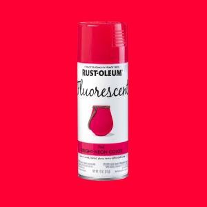 Pink, Rust-Oleum Fluorescent Spray Paint-342569, 11 oz