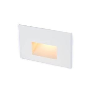 WAC Landscape Lighting, LED 12V Horizontal Indoor or Outdoor Step and Wall Light 2700K Warm Built-in LED in White