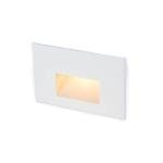 WAC Landscape Lighting, LED 12V Horizontal Indoor or Outdoor Step and Wall Light 2700K Warm Built-in LED in White